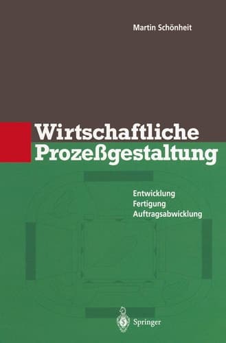 Wirtschaftliche Prozeßgestaltung Entwicklung Fertigung Auftragsabwicklung