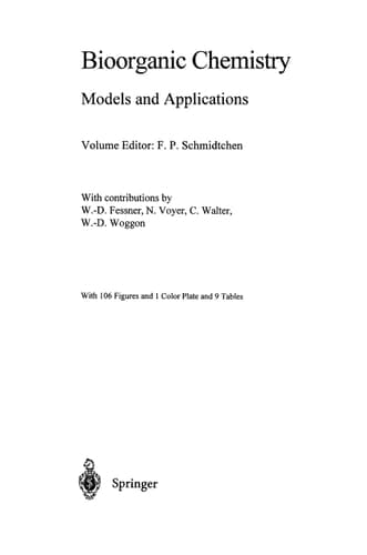 Bioorganic Chemistry Models and Applications
