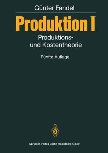 Produktion I Produktions- Und Kostentheorie
