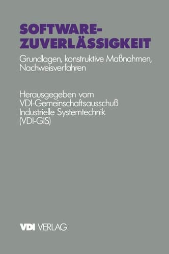 Software-Zuverlässigkeit Grundlagen Konstruktive Maßnahmen Nachweisverfahren