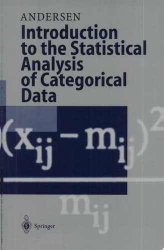 Introduction to the Statistical Analysis of Categorical Data