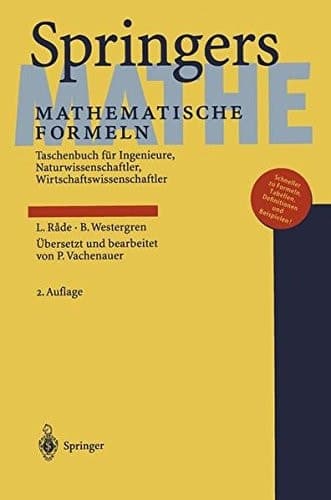 Springers mathematische Formeln Taschenbuch für Ingenieure, Naturwissenschaftler, Wirtschaftswissenschaftler