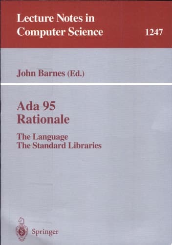 Ada 95 Rationale The Language - The Standard Libraries