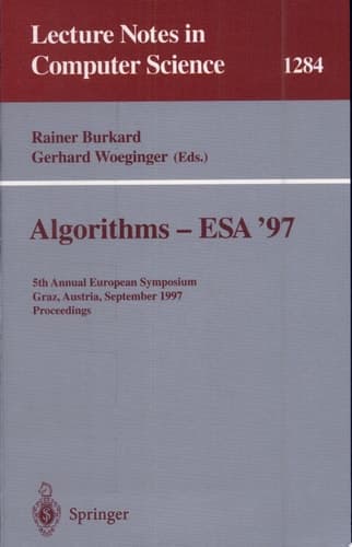 Algorithms - ESA '97 5th Annual European Symposium, Graz, Austria, September 15-17, 1997. Proceedings