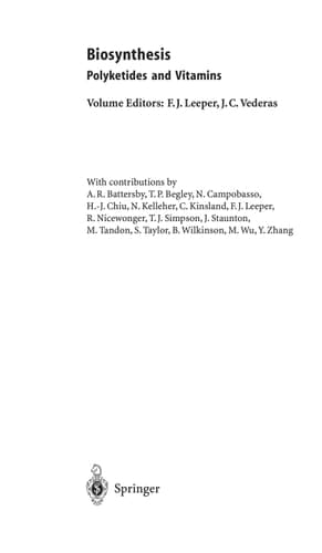 Biosynthesis Polyketides and Vitamins