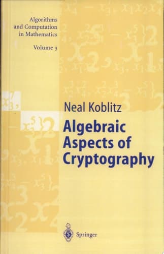 Algebraic Aspects of Cryptography