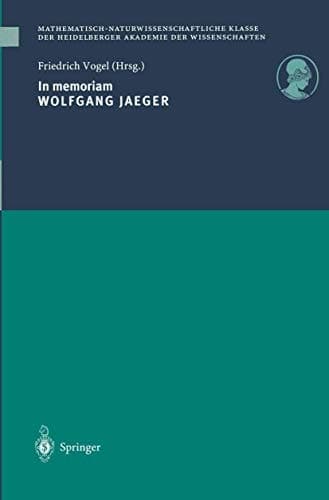 In memoriam Wolfgang Jaeger (German Edition)
