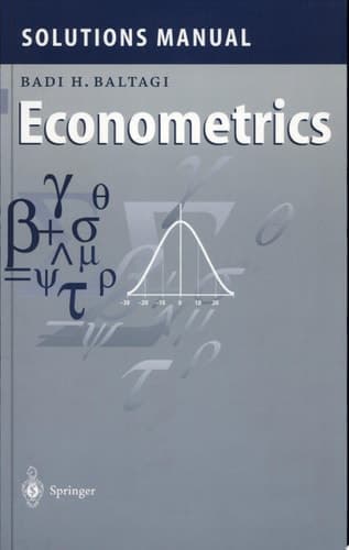 Solutions Manual for Econometrics