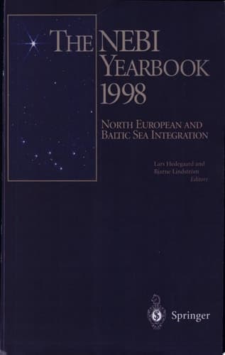 The Nebi Yearbook 1998 North European and Baltic Sea Integration