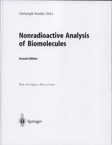 Nonradioactive Analysis of Biomolecules
