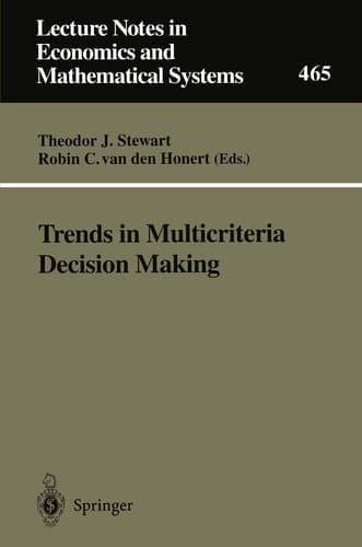 Trends in Multicriteria Decision Making Proceedings of the 13th International Conference on Multiple Criteria Decision Making, Cape Town, South Africa, January 1997