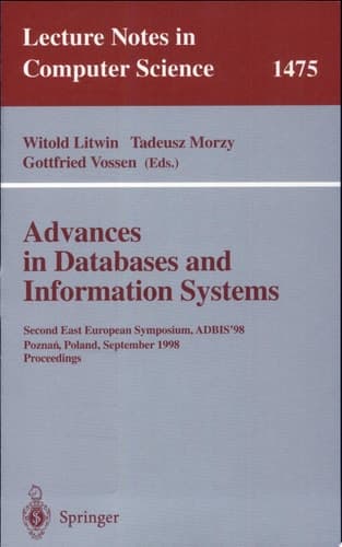 Advances in Databases and Information Systems Second East European Symposium, ADBIS '98, Poznan, Poland, September 7-10, 1998, Proceedings
