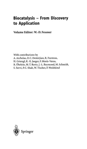 Biocatalysis From Discovery to Application