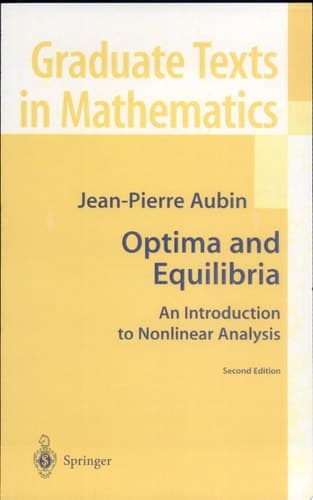 Optima and Equilibria An Introduction to Nonlinear Analysis