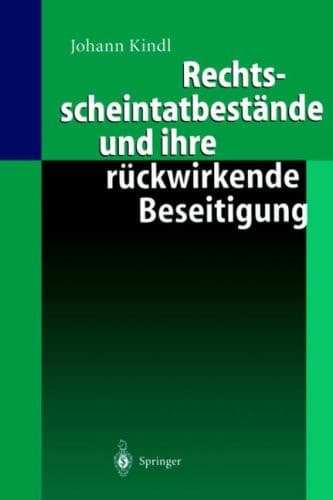 Rechtsscheintatbestände und ihre rückwirkende Beseitigung