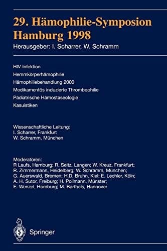 29. Hämophilie-Symposion Hamburg 1998