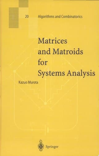 Matrices and Matroids for Systems Analysis