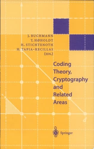 Coding Theory, Cryptography and Related Areas Proceedings of an International Conference on Coding Theory, Cryptography and Related Areas, held in Guanajuato, Mexico, in April 1998