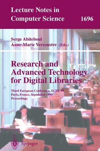 Research and Advanced Technology for Digital Libraries Third European Conference, ECDL'99, Paris, France, September 22-24, 1999, Proceedings