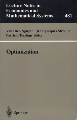 Optimization Proceedings of the 9th Belgian-French-German Conference on Optimization Namur, September 7–11, 1998