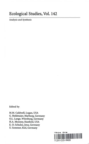 Carbon and Nitrogen Cycling in European Forest Ecosystems With 106 Tables
