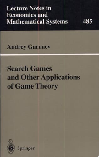 Search Games and Other Applications of Game Theory
