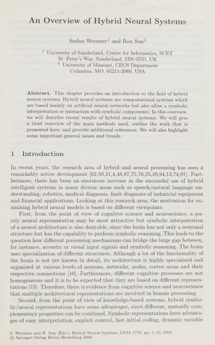 Hybrid Neural Systems
