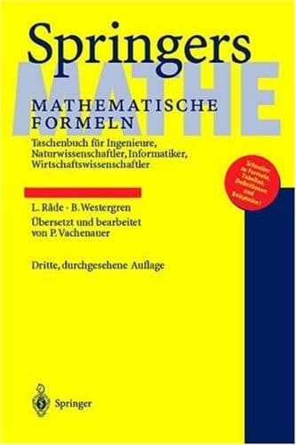 Springers mathematische Formeln Taschenbuch für Ingenieure, Naturwissenschaftler, Informatiker, Wirtschaftswissenschaftler
