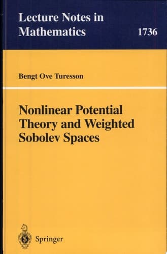 Nonlinear Potential Theory and Weighted Sobolev Spaces