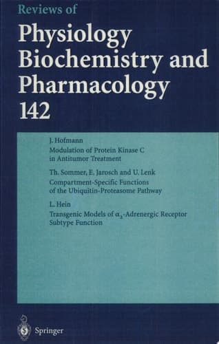 Reviews of Physiology, Biochemistry and Pharmacology