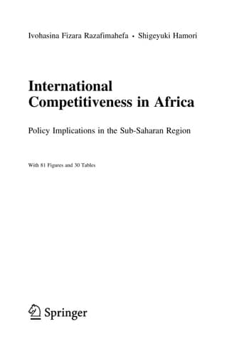 International Competitiveness in Africa: Policy Implications in the Sub-Saharan Region (Advanced Studies in Theoretical and Applied Econometrics, 43)