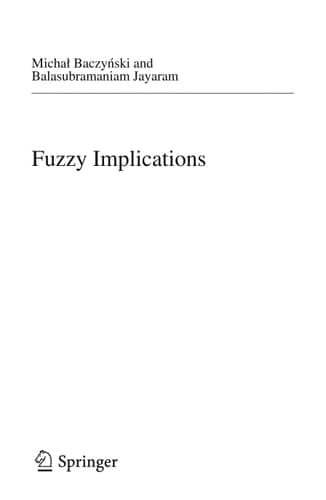 Fuzzy Implications