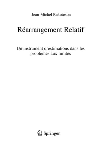 Réarrangement Relatif Un instrument d’estimations dans les problèmes aux limites
