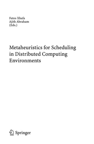 Metaheuristics for Scheduling in Distributed Computing Environments