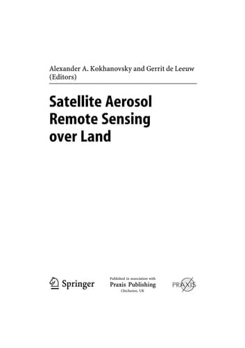 Satellite Aerosol Remote Sensing Over Land