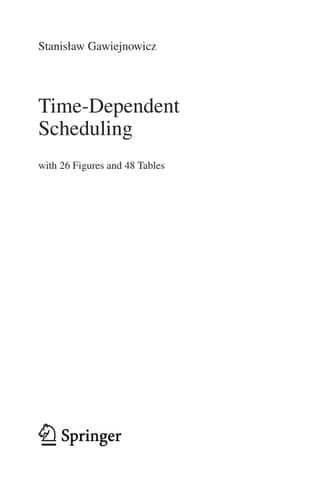 Time-Dependent Scheduling