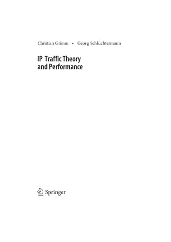 IP-Traffic Theory and Performance