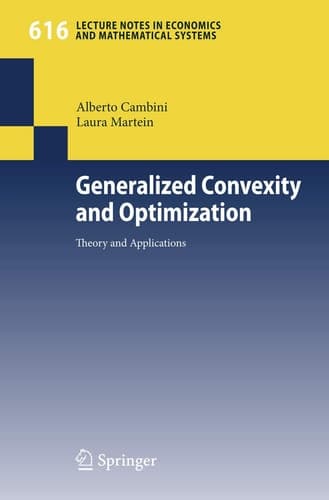 Generalized Convexity and Optimization Theory and Applications