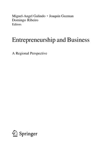 Entrepreneurship and Business A Regional Perspective