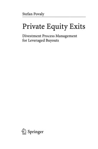 Private Equity Exits: Divestment Process Management for Leveraged Buyouts