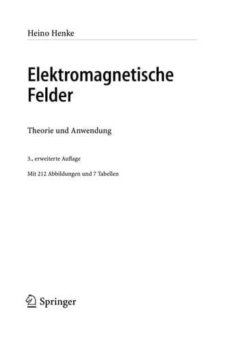 Elektromagnetische Felder Theorie und Anwendung