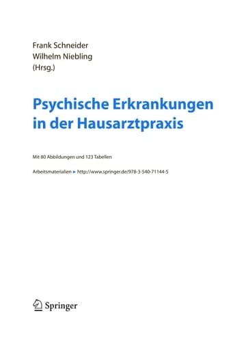 Psychische Erkrankungen in der Hausarztpraxis