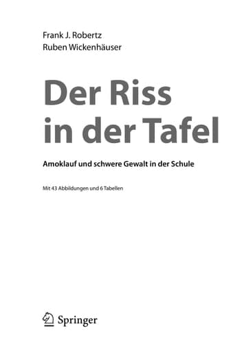 Der Riss in der Tafel Amoklauf und schwere Gewalt in der Schule