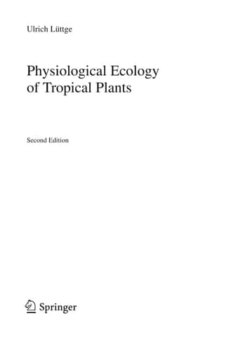 Physiological Ecology of Tropical Plants