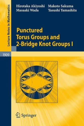Punctured Torus Groups and 2-Bridge Knot Groups (I) (Lecture Notes in Mathematics, 1909)
