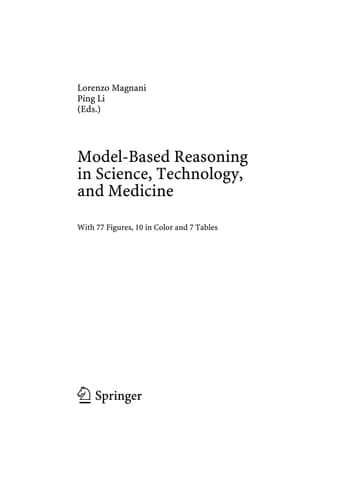Model-Based Reasoning in Science, Technology, and Medicine
