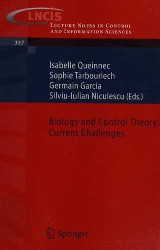 Biology and Control Theory: Current Challenges