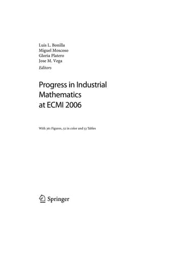 Progress in Industrial Mathematics at ECMI 2006 (Mathematics in Industry, 12)