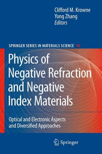Physics of Negative Refraction and Negative Index Materials Optical and Electronic Aspects and Diversified Approaches