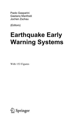 Earthquake Early Warning Systems